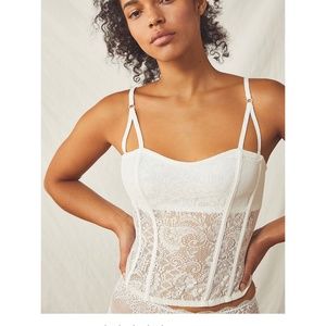 Free People So Sultry Adjustable Corset Tube Size L